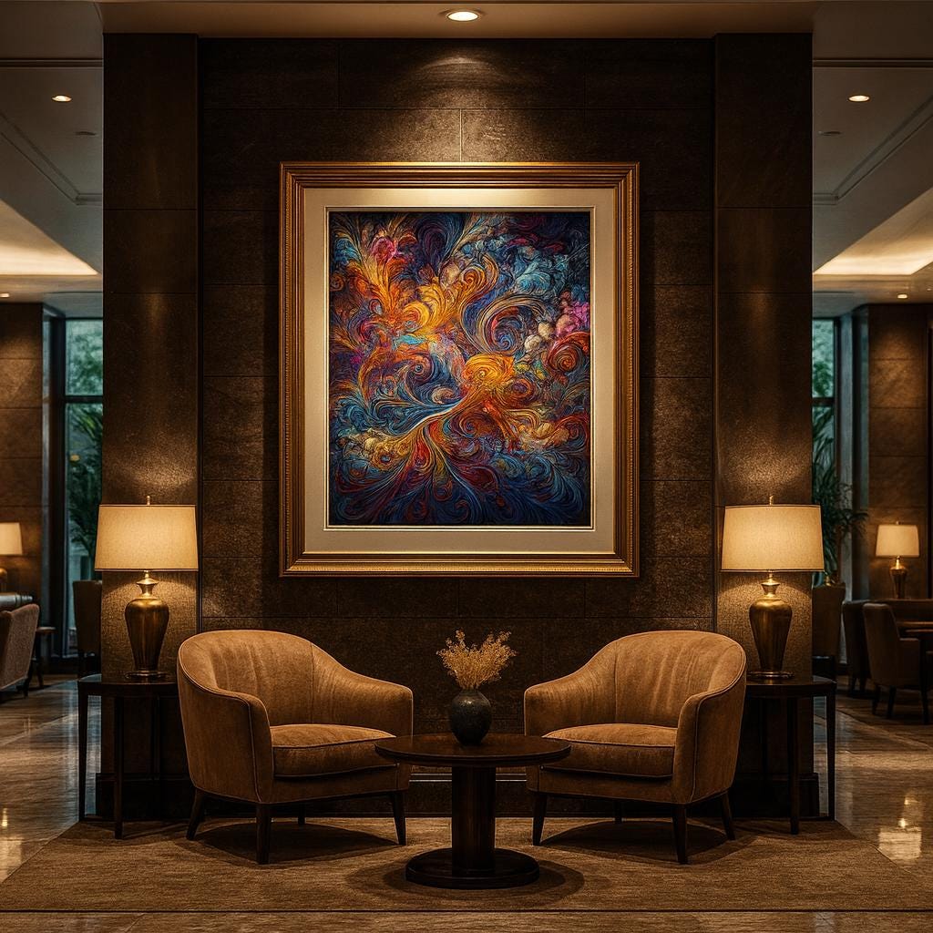 Colorful Abstract Swirl Art • Psychedelic Wall Art • Modern Home Decor • Printable Artwork