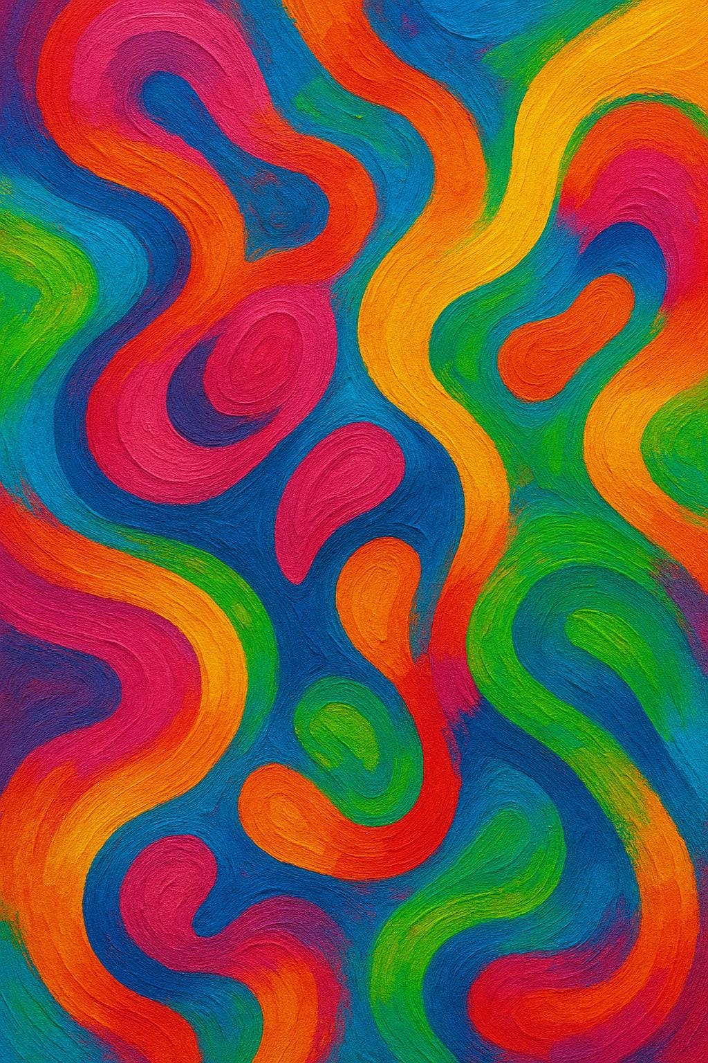 Dopamine Color Art | Happy Abstract Wall Art | Vibrant Modern Printable Decor