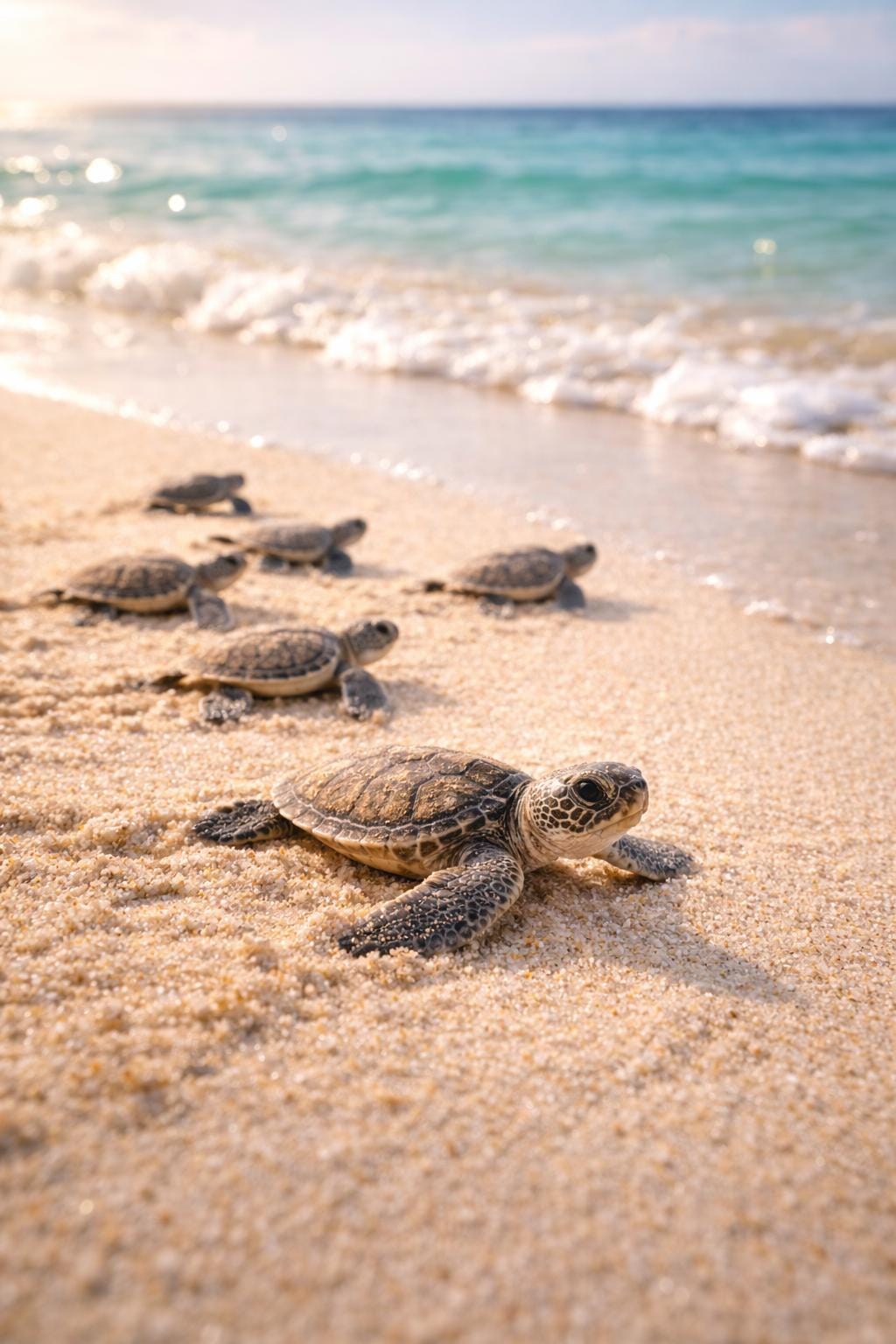 Baby Sea Turtles Coastal art | Ocean Nursery Art (Digital Download)
