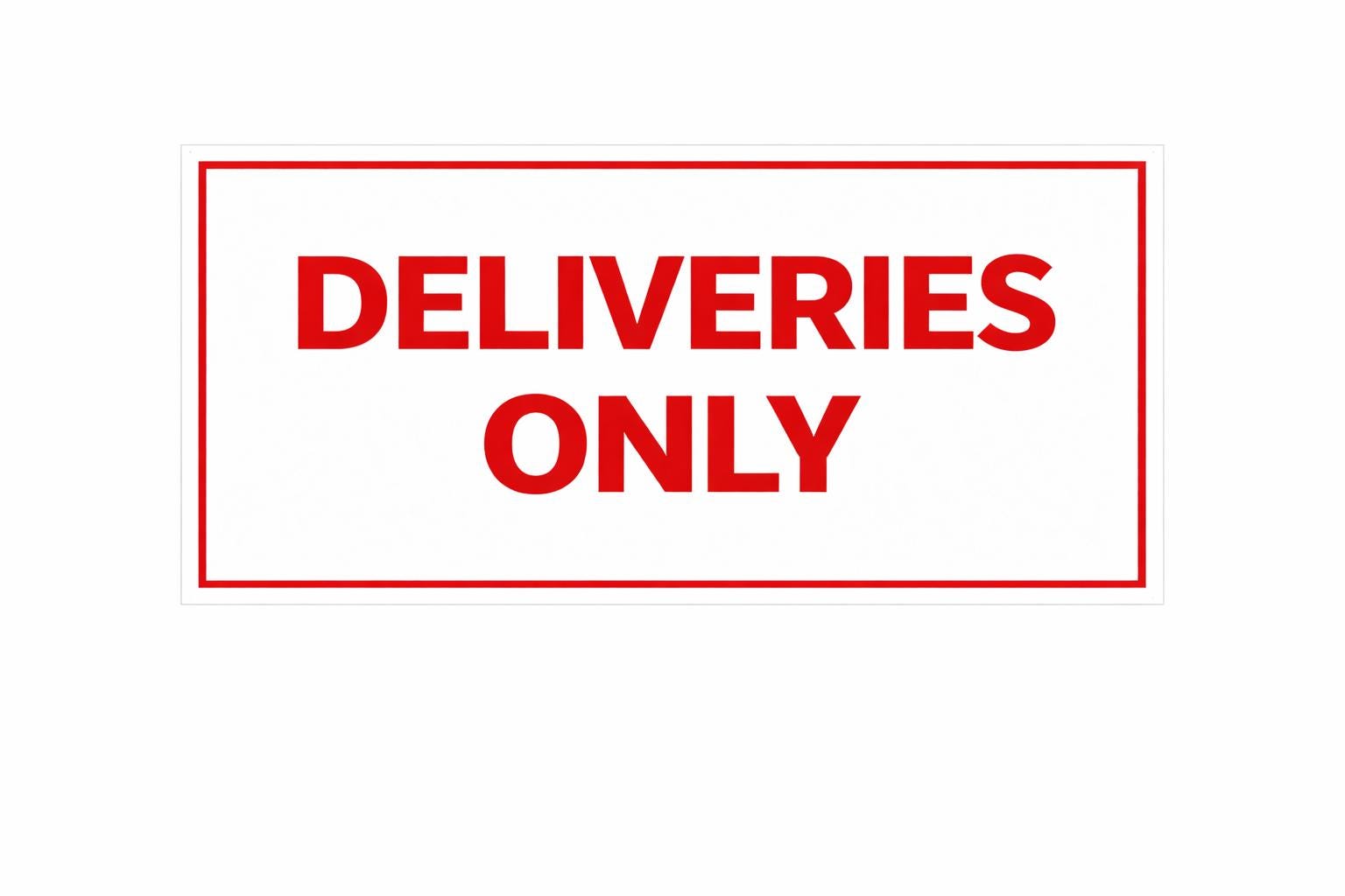 Deliveries Only Sign Printable | Delivery Parking Only Sign | Loading Zone Sign | Business Delivery Sign | Digital Download