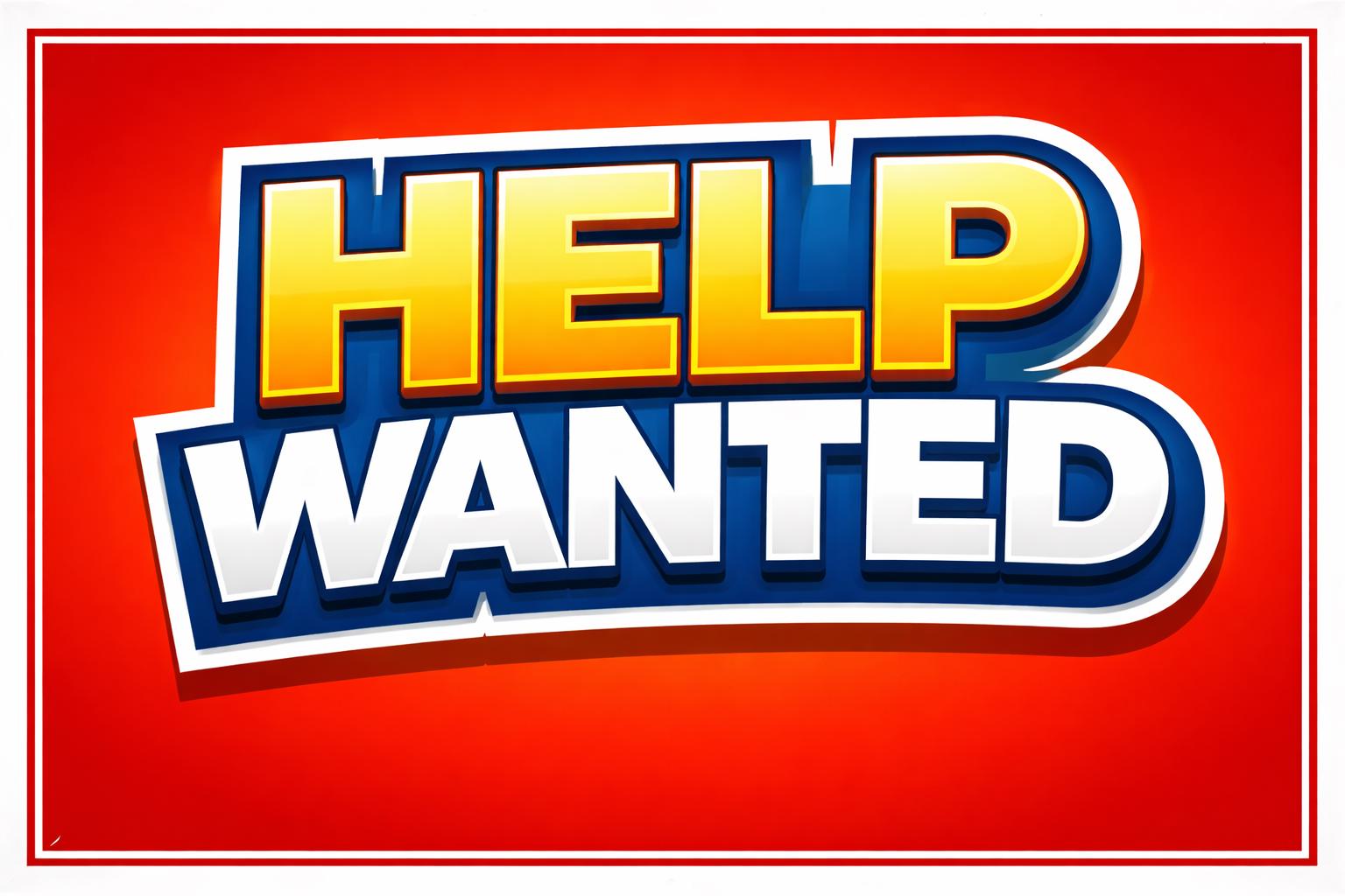 Help Wanted Sign Printable | Help Wanted Poster | Hiring Sign for Business | Now Hiring Alternative | Storefront Hiring Sign | Digital print
