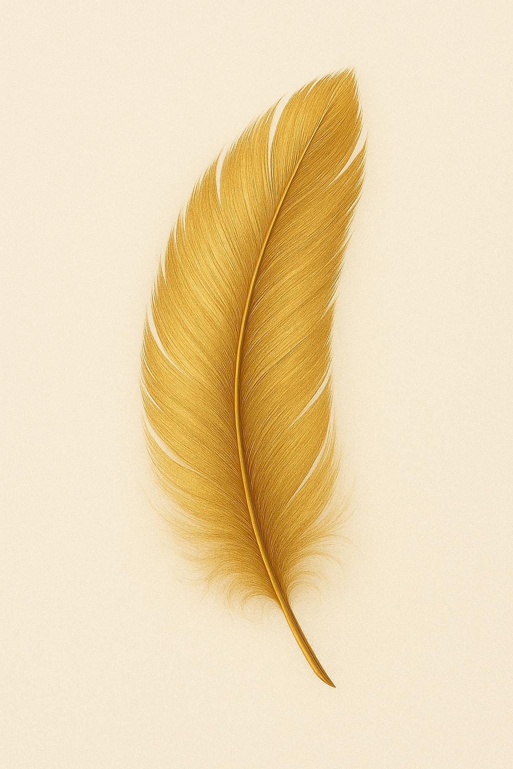 Gold Feather Print | Modern Boho Wall Art (Digital Download)