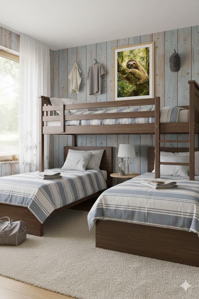 Calm Sloth Jungle Art | Kids Nursery Wildlife Art (Digital Download)