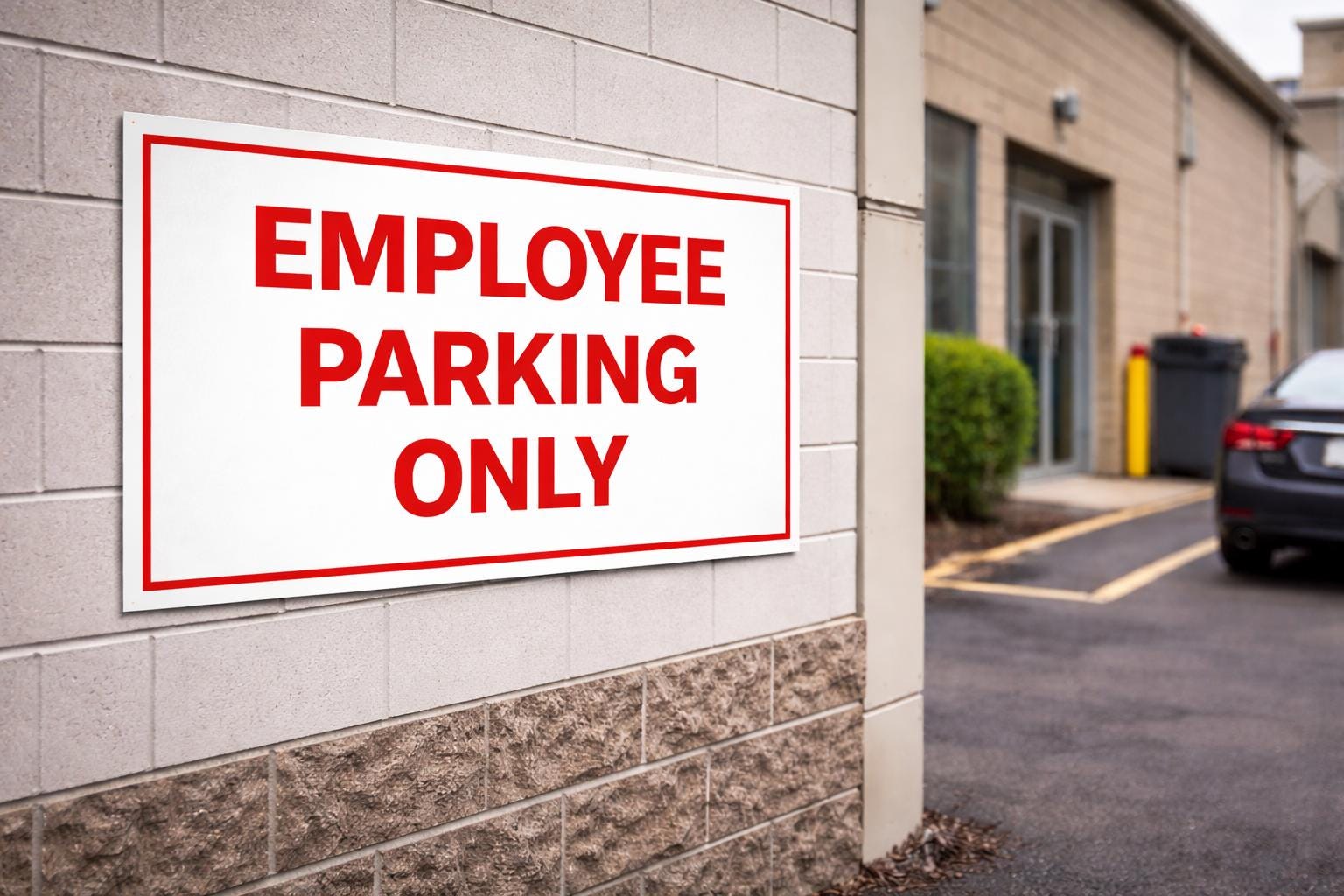 Employee Parking Only Sign Printable | Employee Parking Sign | Staff Parking Only Sign | Business Parking Sign | Digital Download