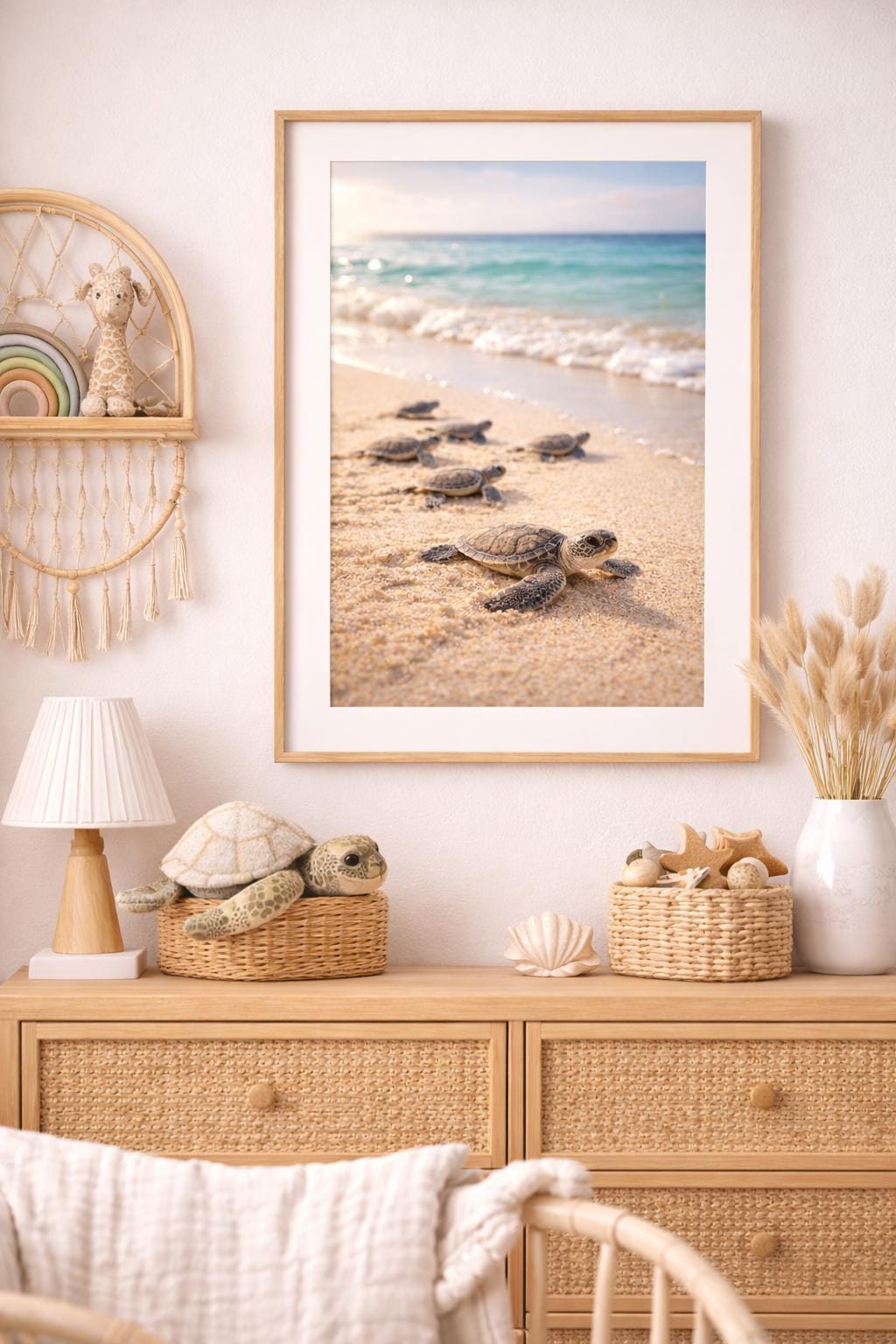 Baby Sea Turtles Coastal art | Ocean Nursery Art (Digital Download)