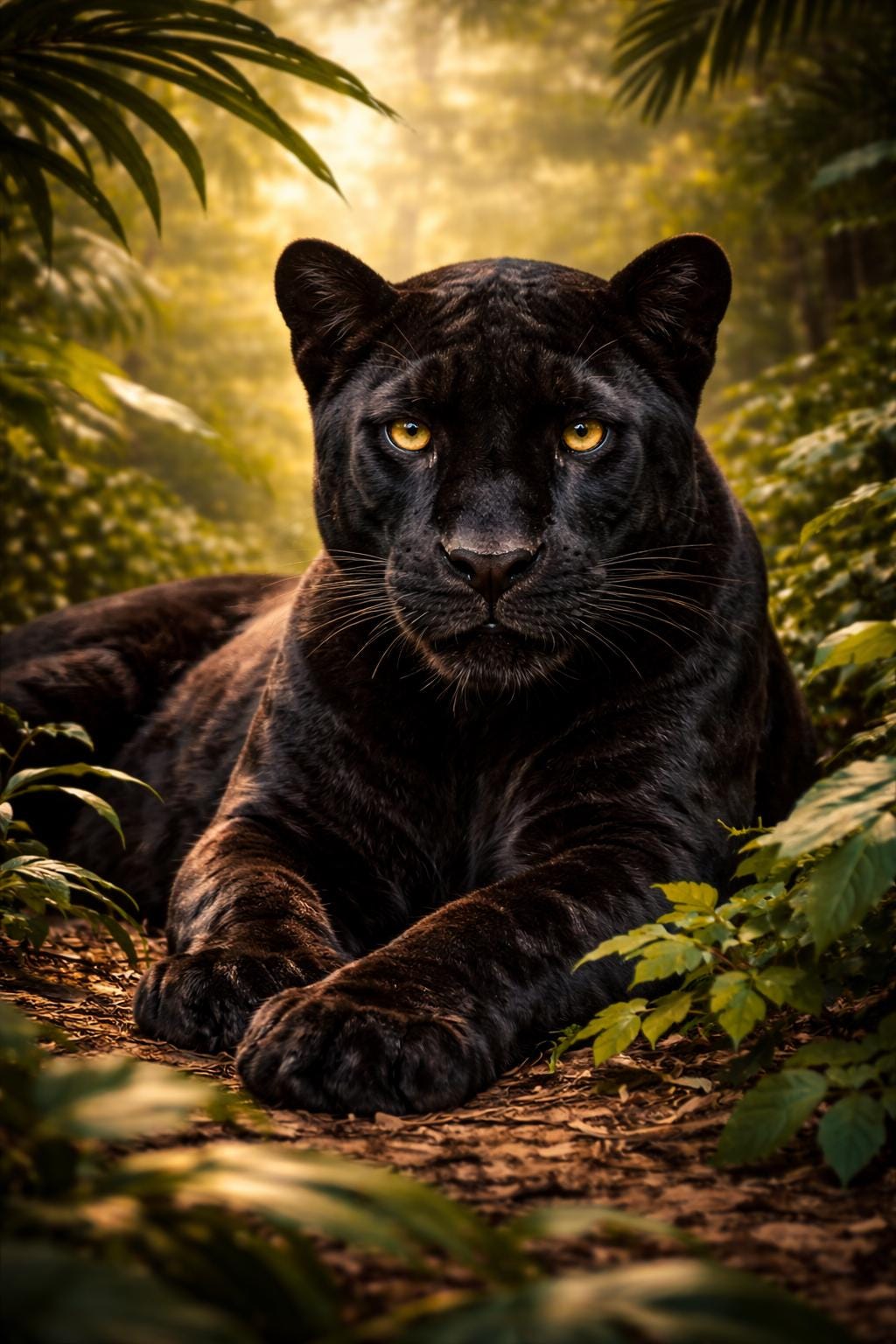 Black Panther Wall Art | Realistic Panther Artwork | Jungle Wildlife Decor | Big Cat Art Print | Digital Download