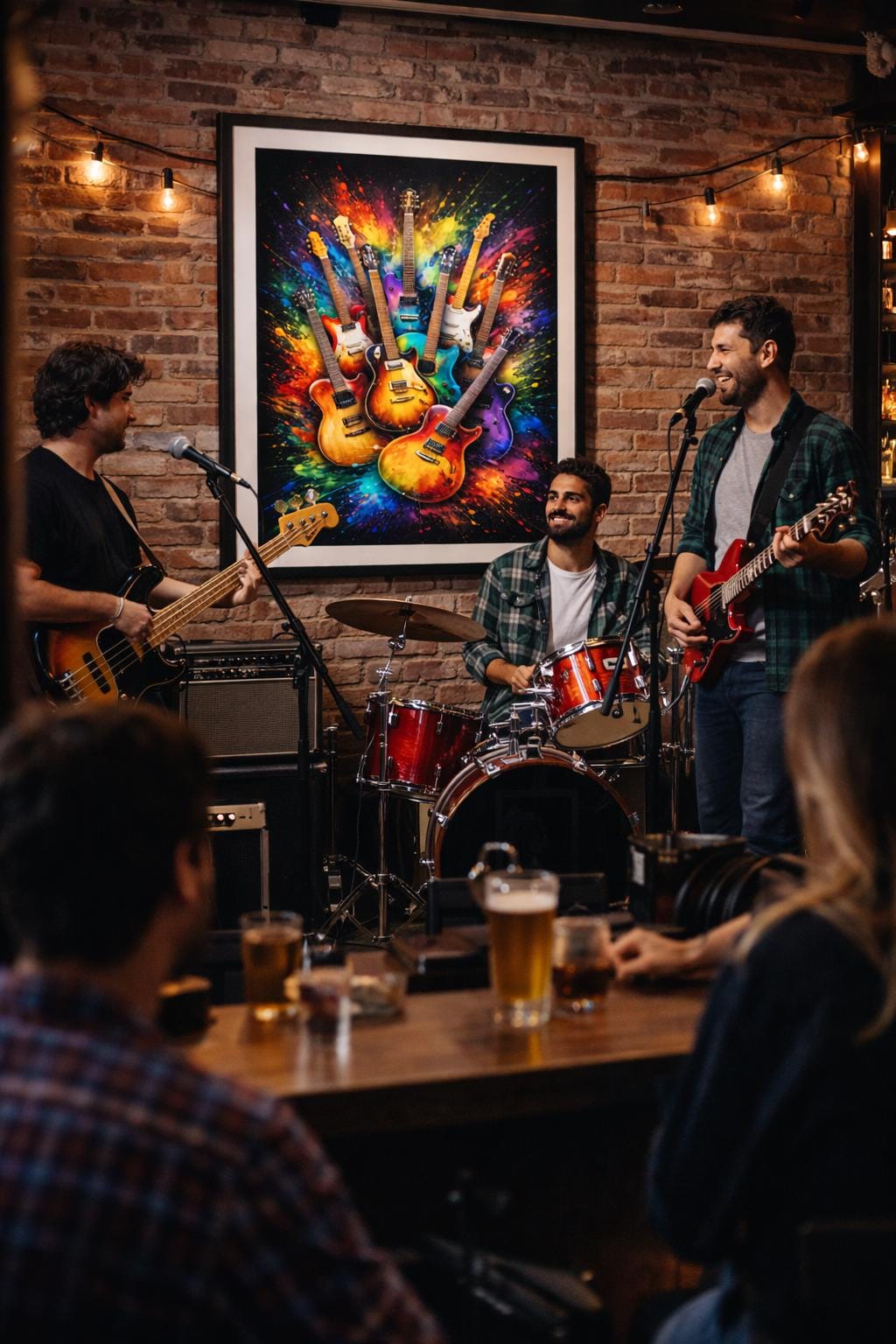 Abstract Guitar Wall Art | Colorful Music Artwork | Guitar Art Print | Music Lover Decor | Digital Download