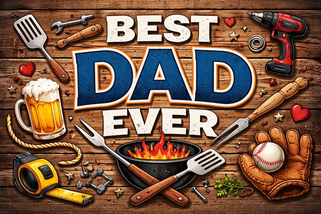 Dad Ever Rustic Man Cave Art, Father's Day Gift (Digital Download