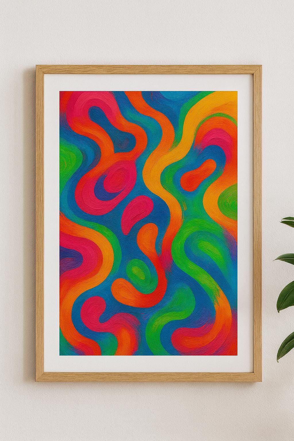 Dopamine Color Art | Happy Abstract Wall Art | Vibrant Modern Printable Decor