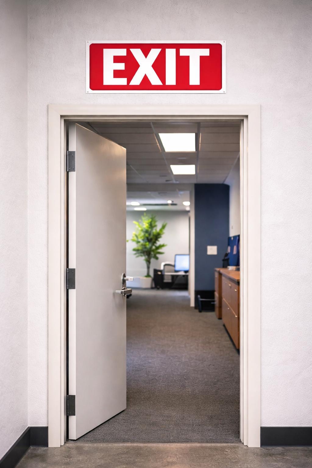 EXIT Sign Printable | Emergency Exit Sign | Safety Exit Poster | Business Exit Sign | Workplace Safety Sign | Instant Download