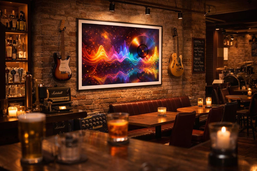 Abstract Sound Wave Wall Art | Alien Music Artwork | Vinyl Record Art Print | Psychedelic Music Decor | Digital Download