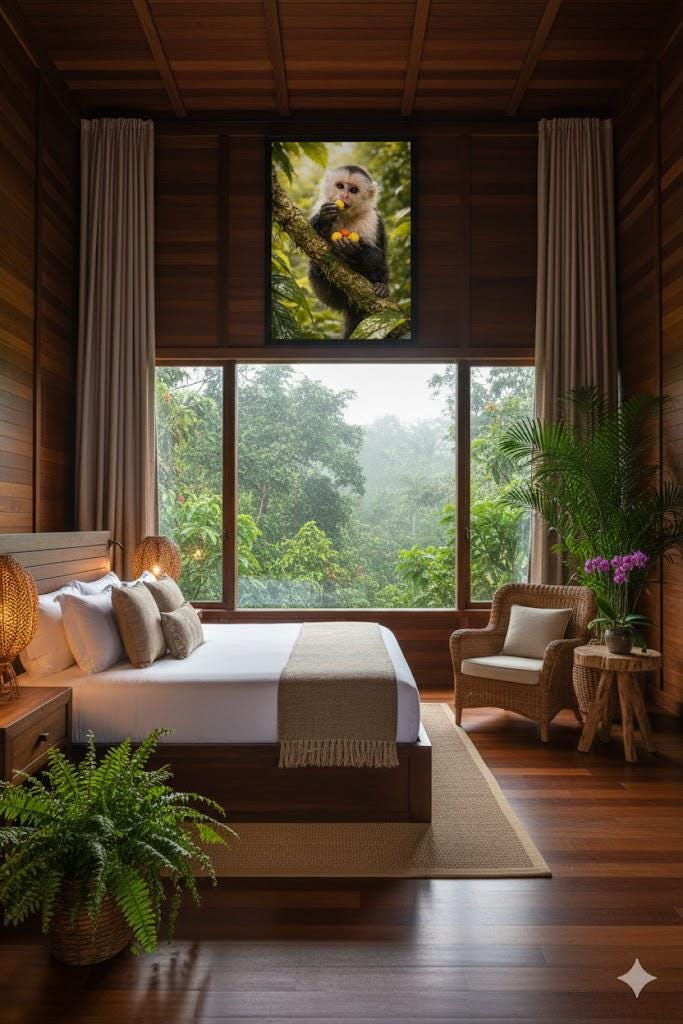 Capuchin Monkey Art | Tropical Rainforest Wildlife Art (Digital Download)