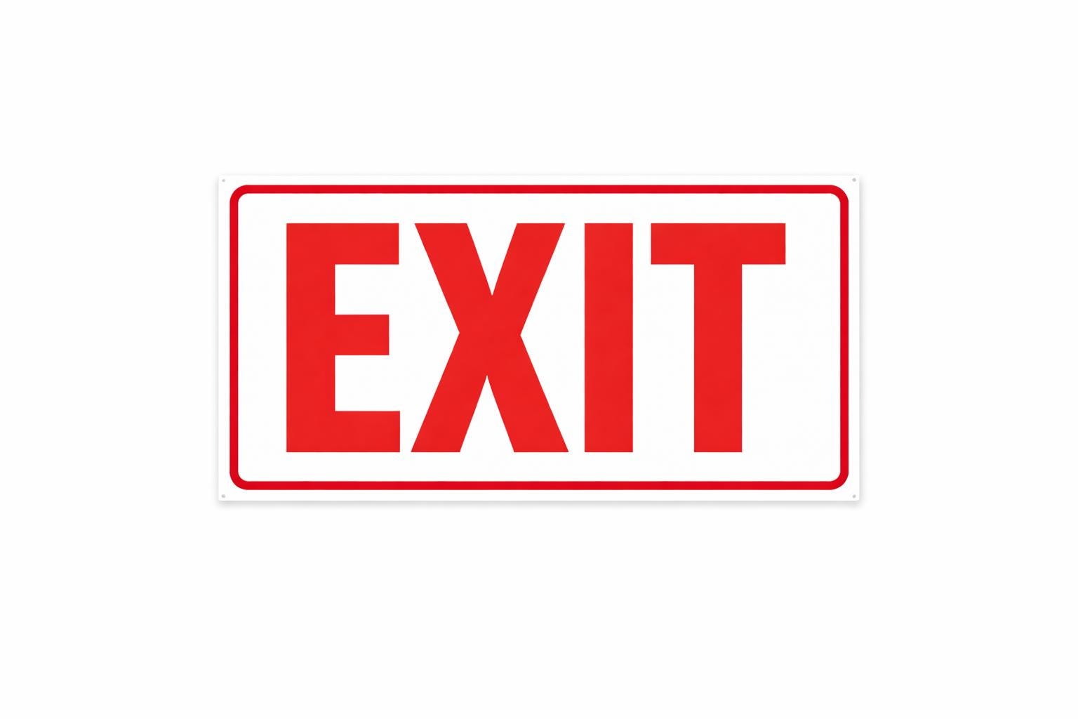 EXIT Sign Printable | Emergency Exit Sign | Safety Exit Poster | Business Exit Sign | Workplace Safety Sign | Instant Download