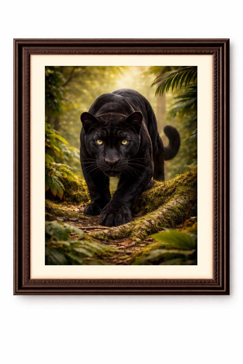 Black Panther Wall Art | Realistic Panther Artwork | Jungle Wildlife Decor | Big Cat Art Print | Digital Download
