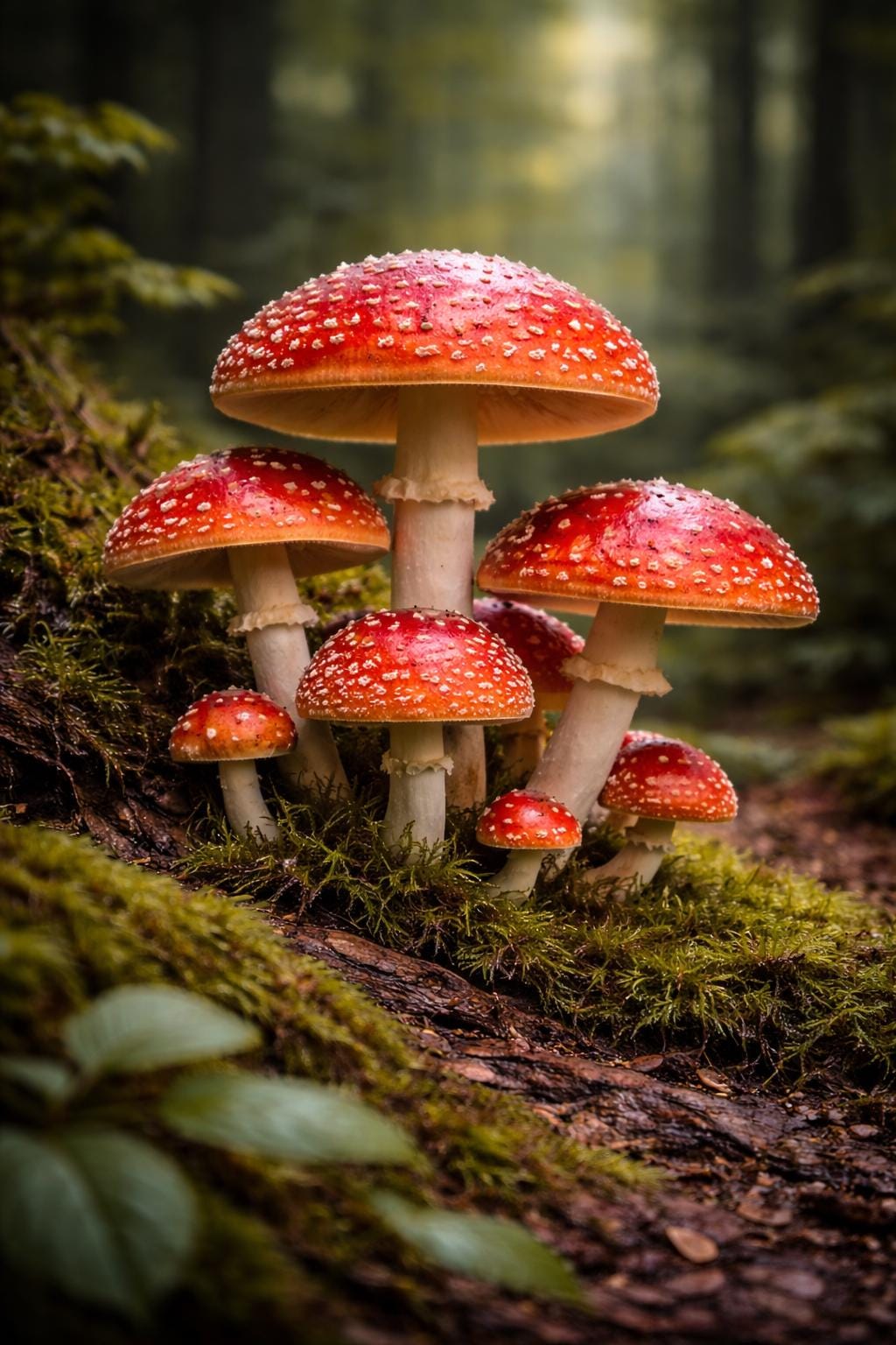 Fly Agaric Mushroom Wall Art Printable | Amanita Muscaria Fungi Art | Red Toadstool Forest Decor | Cottagecore Wall Art | Instant Download