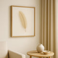 Beige Feather Print | Minimalist Scandinavian Wall Art (Digital Download)