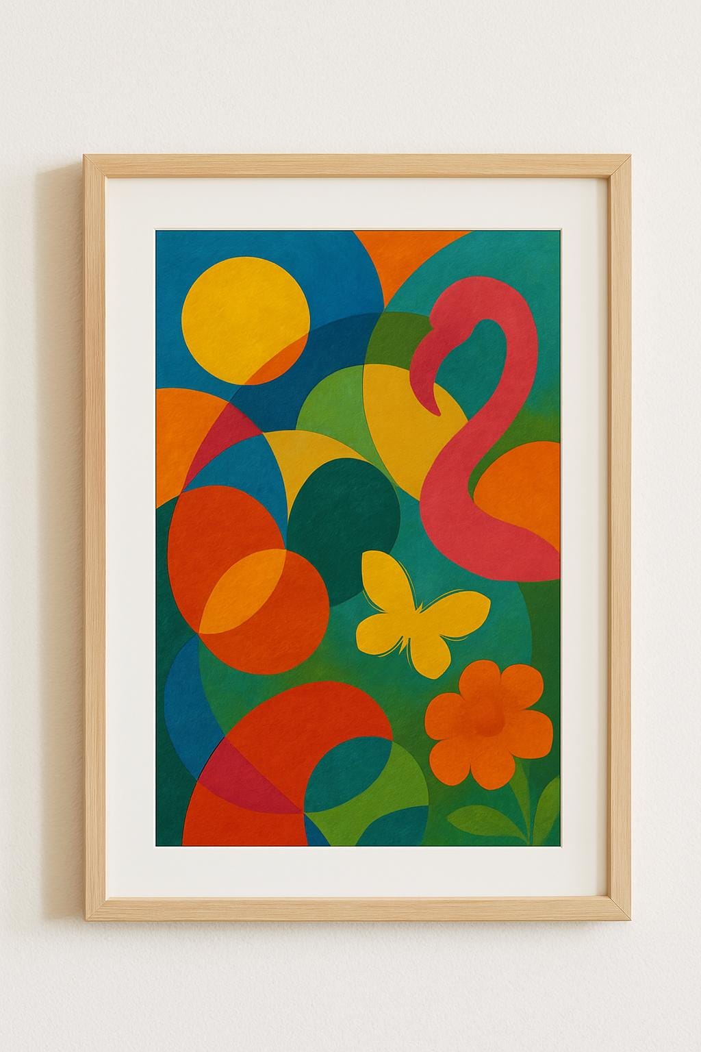 Abstract Tropical Wall Art | Colorful Modern Abstract Printable | Joyful Contemporary Decor