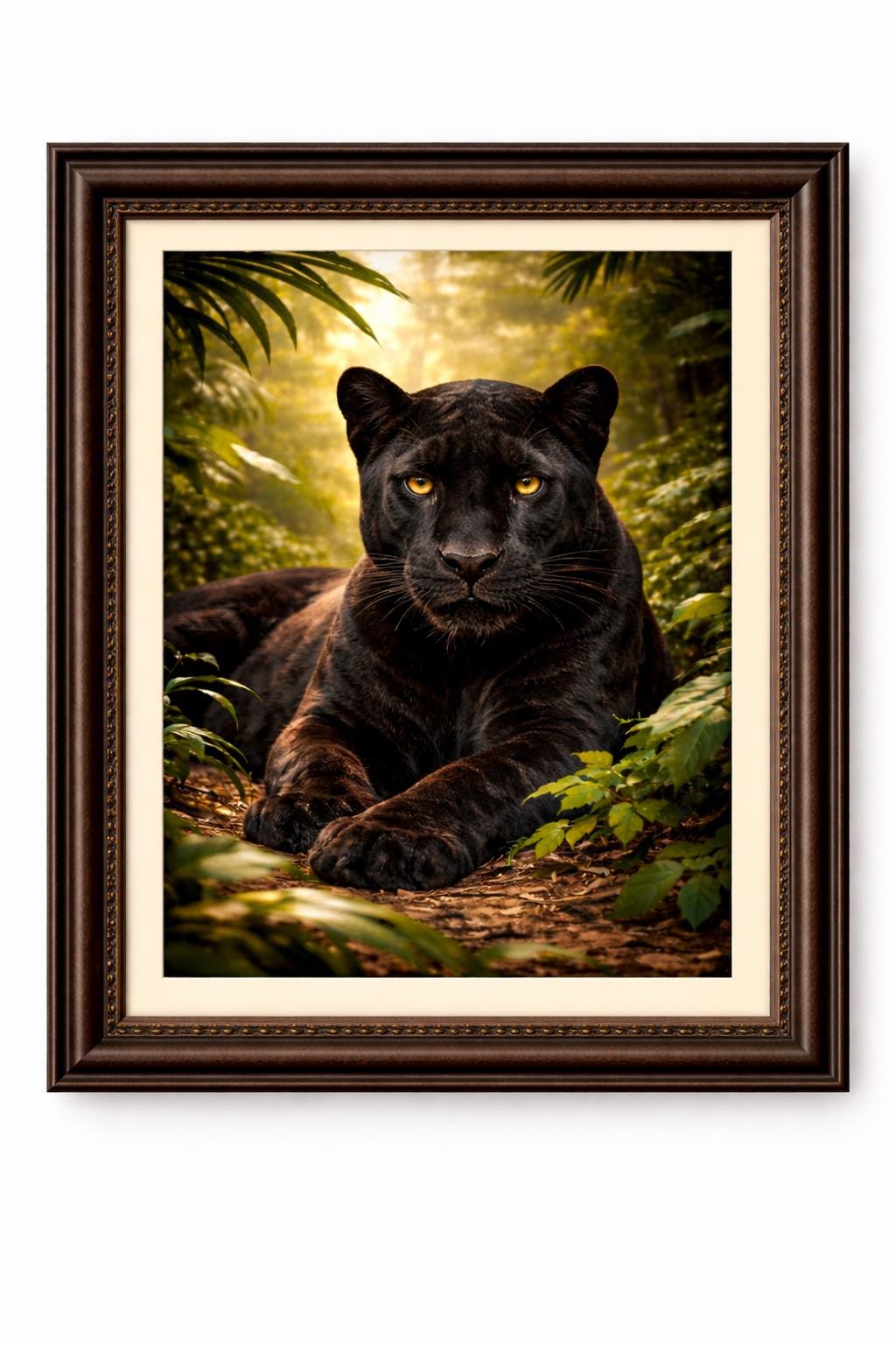 Black Panther Wall Art | Realistic Panther Artwork | Jungle Wildlife Decor | Big Cat Art Print | Digital Download