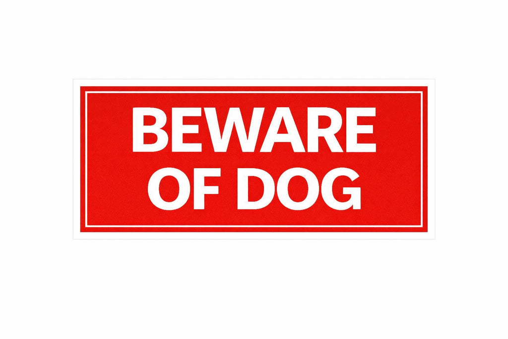 Beware of Dog Sign Printable | Beware of Dog Warning Sign | Red Warning Sign | Keep Out Dog Sign | Digital Download