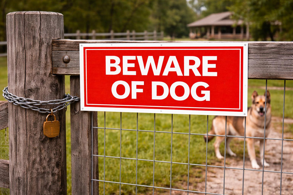 Beware of Dog Sign Printable | Beware of Dog Warning Sign | Red Warning Sign | Keep Out Dog Sign | Digital Download