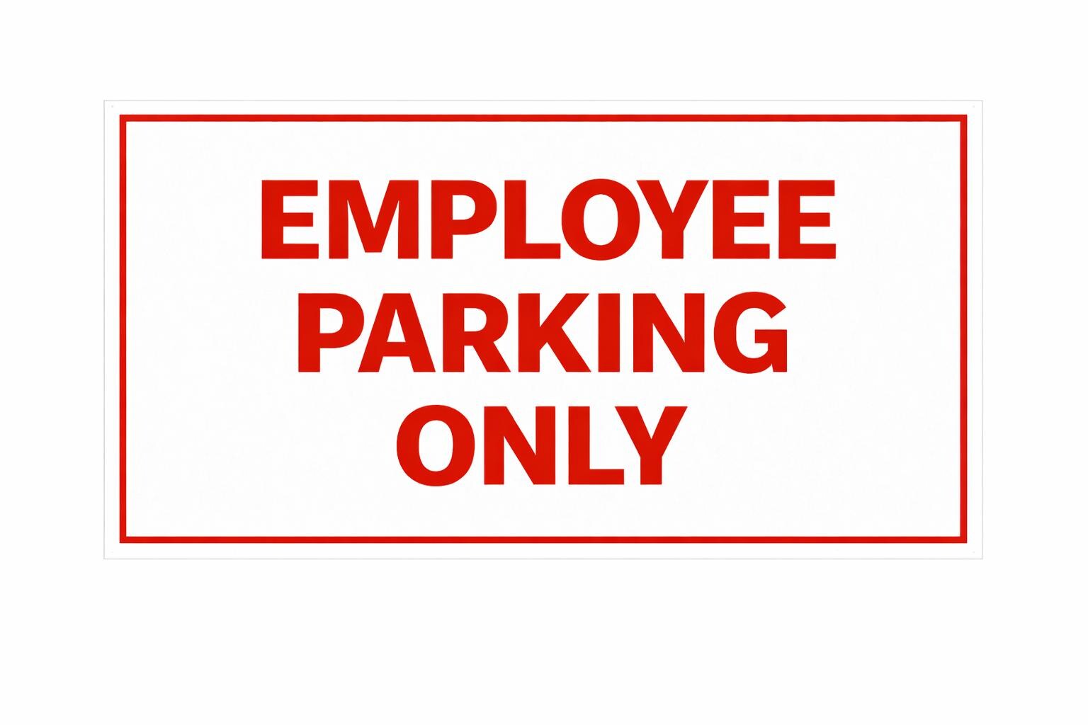 Employee Parking Only Sign Printable | Employee Parking Sign | Staff Parking Only Sign | Business Parking Sign | Digital Download