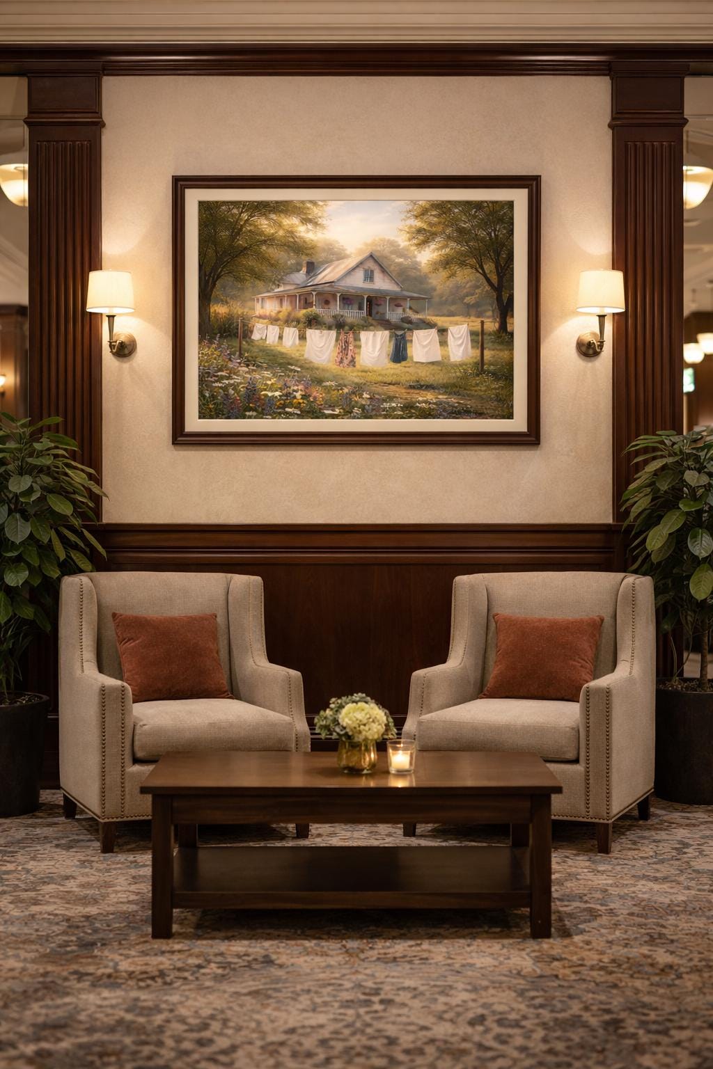 Farmhouse Wash Day Wall Art, Clothesline Farmhouse Print, White Farmhouse Laundry Art, Cottagecore Country Decor, Rustic Farm Printable