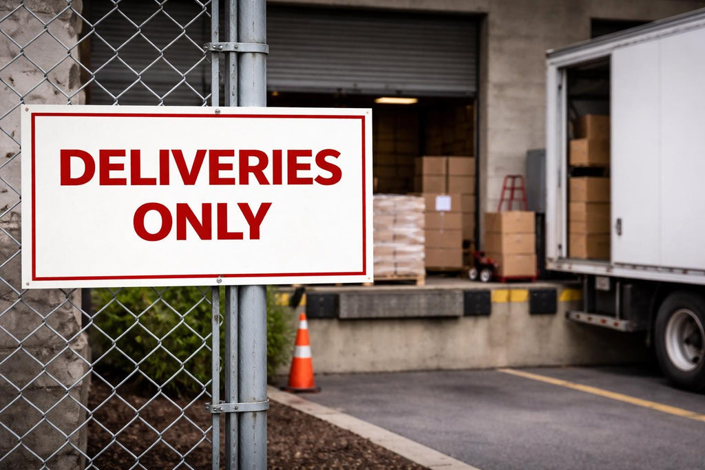 Deliveries Only Sign Printable | Delivery Parking Only Sign | Loading Zone Sign | Business Delivery Sign | Digital Download