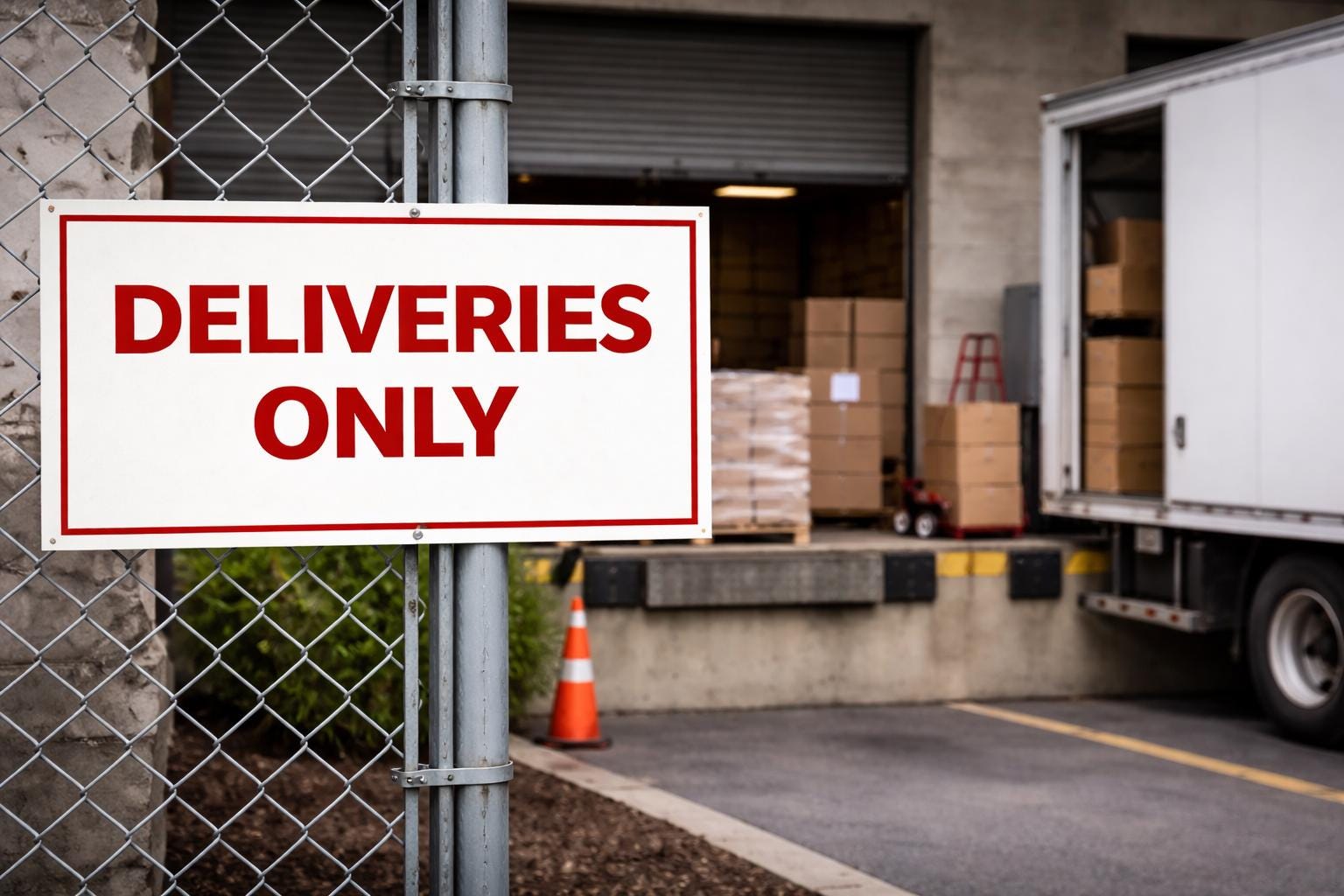 Deliveries Only Sign Printable | Delivery Parking Only Sign | Loading Zone Sign | Business Delivery Sign | Digital Download