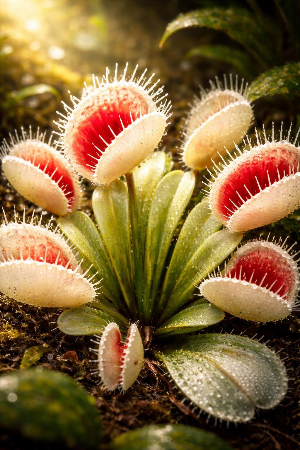 Albino Venus Flytrap Print | Rare Carnivorous Plant Wall Art (Digital Download)